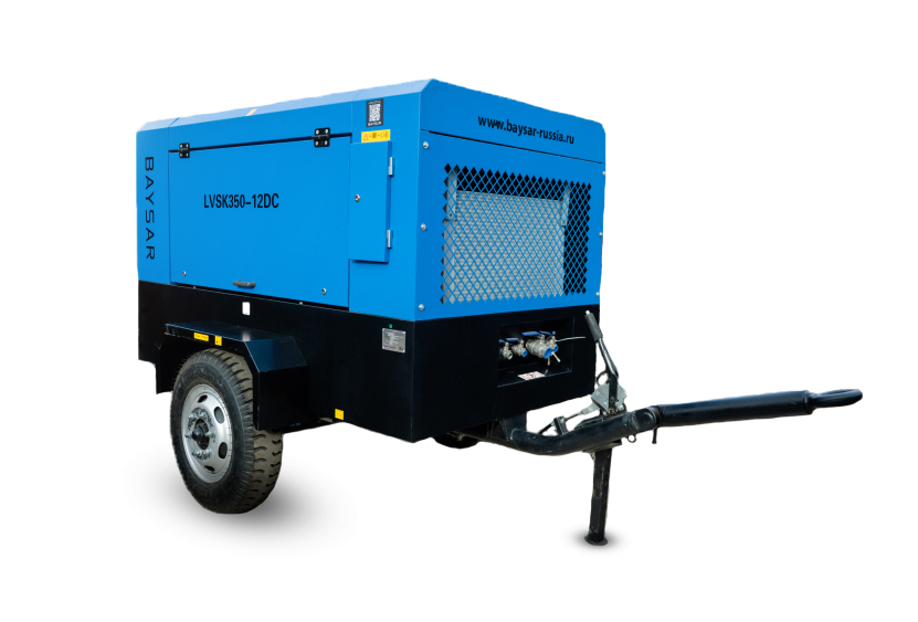 Дизельный передвижной компрессор BAYSAR LVSK350-12DC