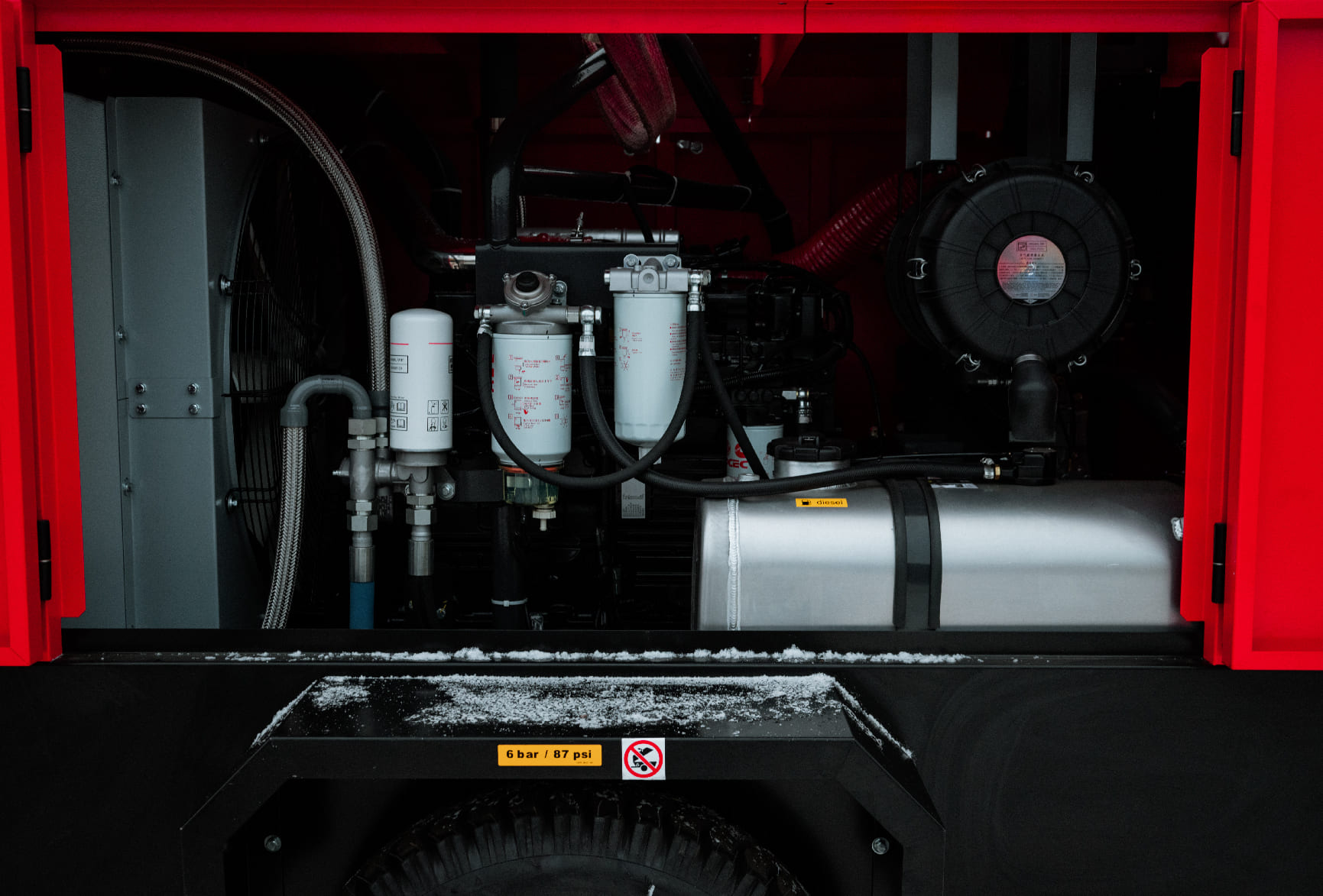 Дизельный компрессор BAYSAR LVSK 530-15DS