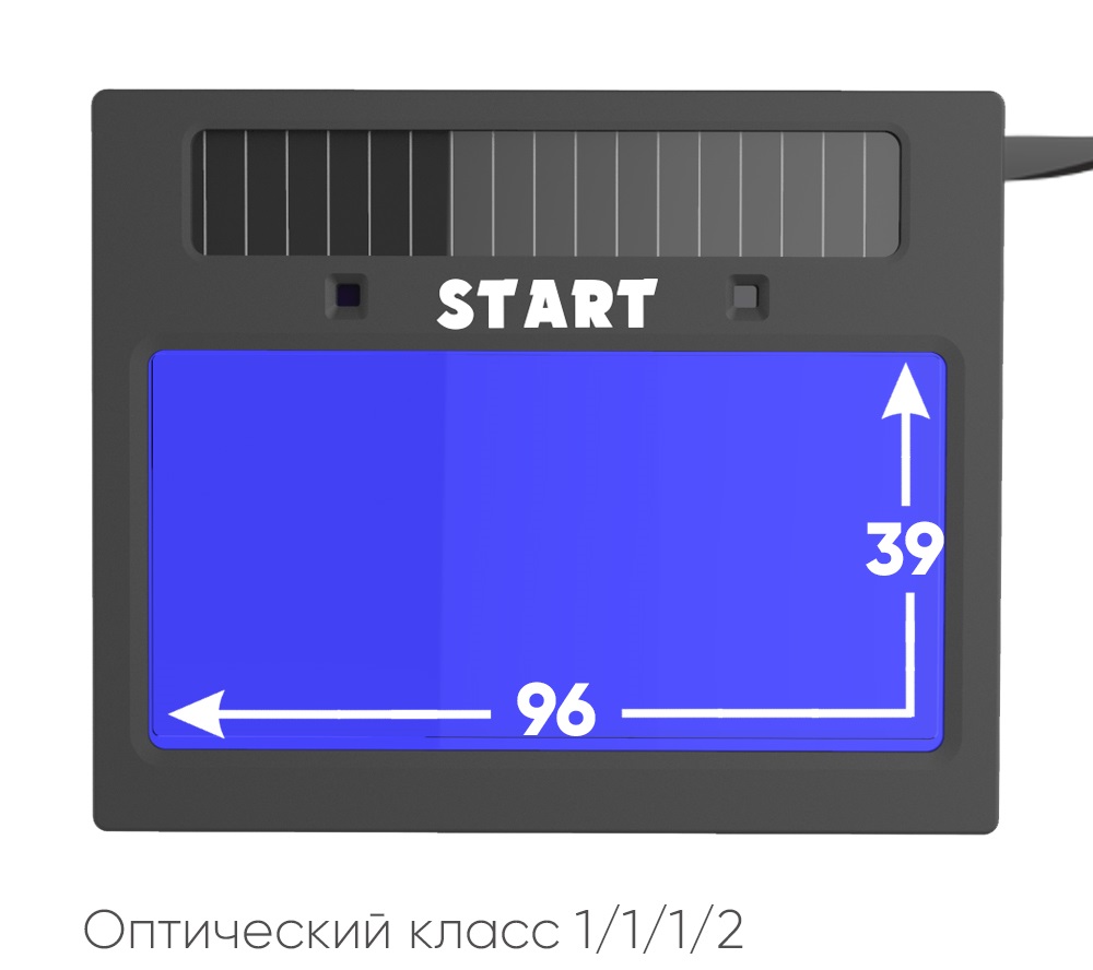 Маска сварщика хамелеон START MASTER АСФ 605 (Черный глянец) 51ST605