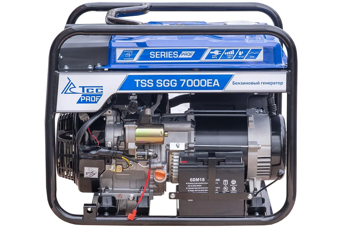 Бензиновый генератор TSS SGG 7000EA в кожухе МК-1.1