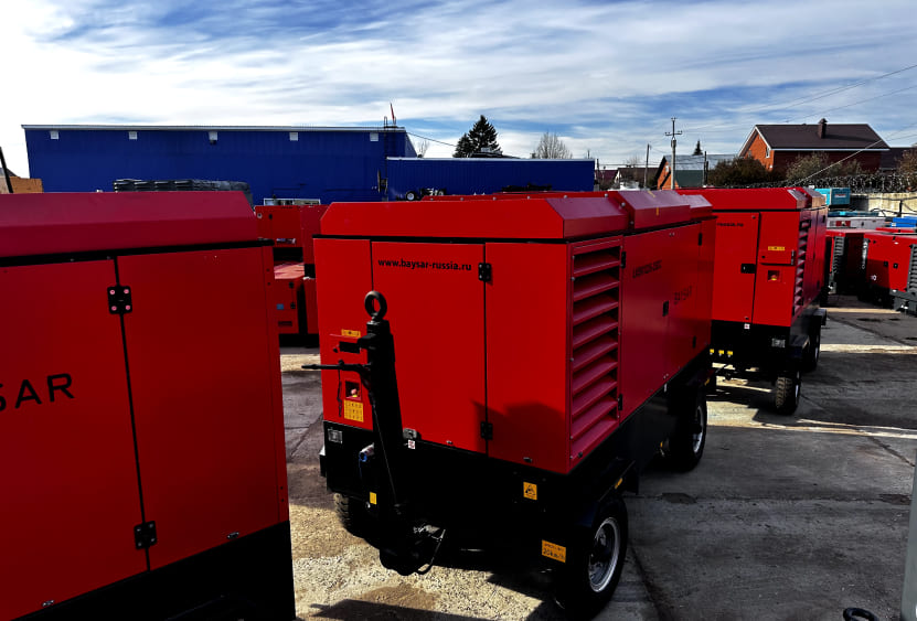 Дизельный компрессор BAYSAR LVSK1235-25DC