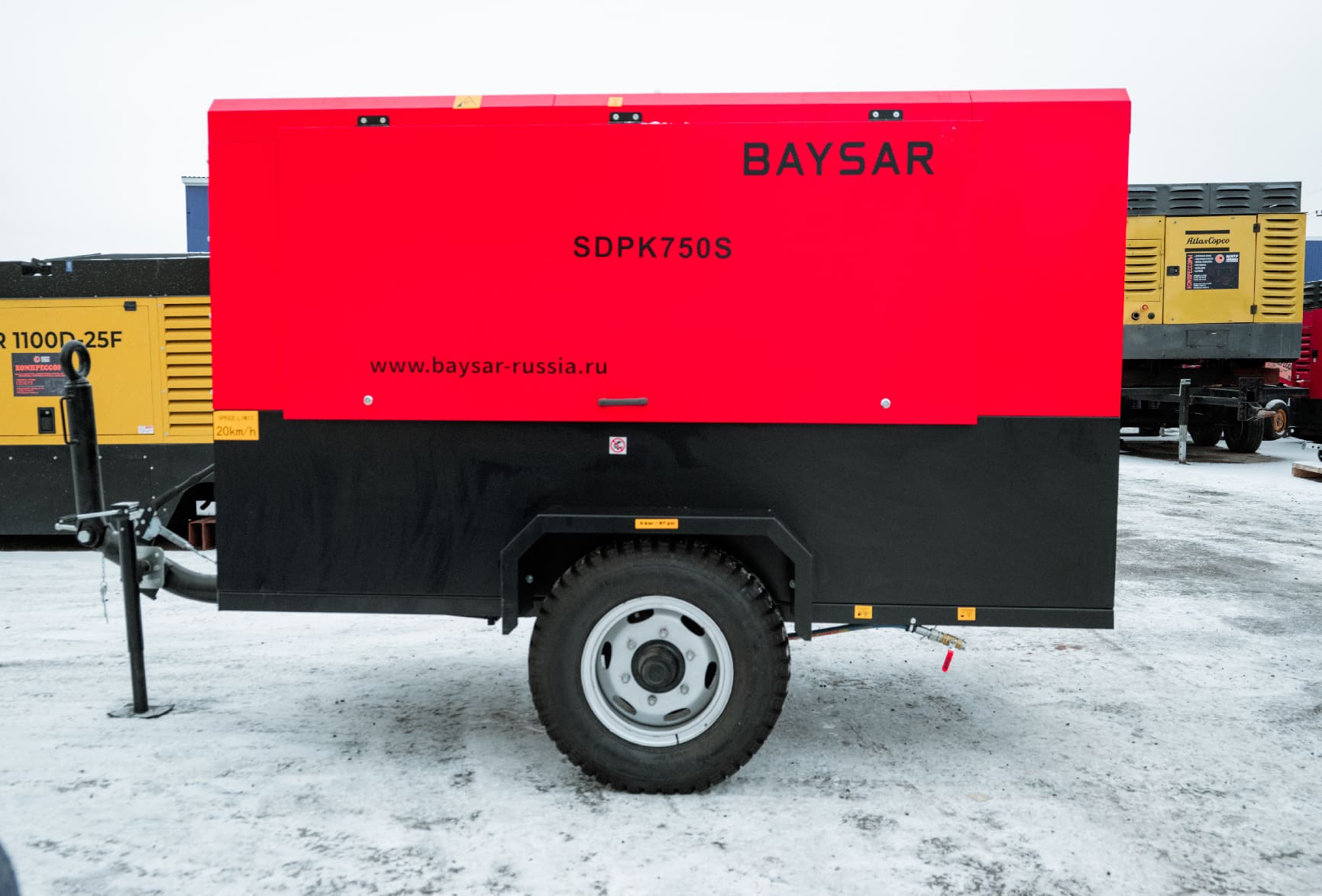 Дизельный компрессор с доохладителем BAYSAR SDPK750S