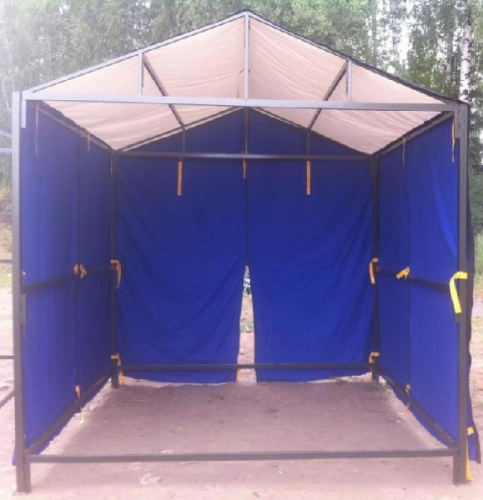 Палатка НОВАТОР-УНИВЕРСАЛ 2x2 м с тентом из тарпаулина