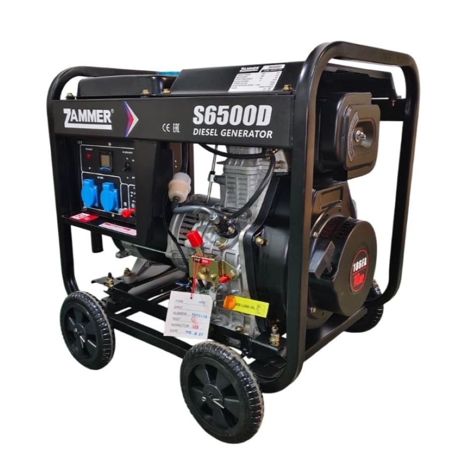 Дизельный генератор Zammer S6500D