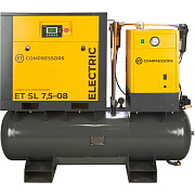 Компрессор винтовой с ресивером и осушителем ET SL 7,5-08-250 ES (IP55) Компрессор винтовой с ресивером и осушителем ET SL 7,5-08-250 ES (IP55)