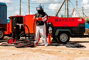 Пескоструйный компрессор BAYSAR DS185-7 в комплекте с установкой PST-PS-100-2